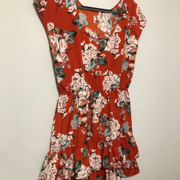 Twelfth Street by Cynthia Vincent Ruffle Hem Dress Size L (B) - Picture 3 of 5